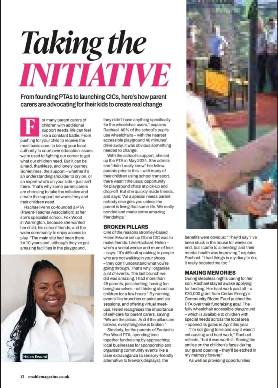 Enable magazine article page 1